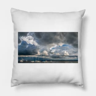 Storm Cloud Panorama over Lake Constance Pillow