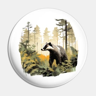 Badger Lover Pin