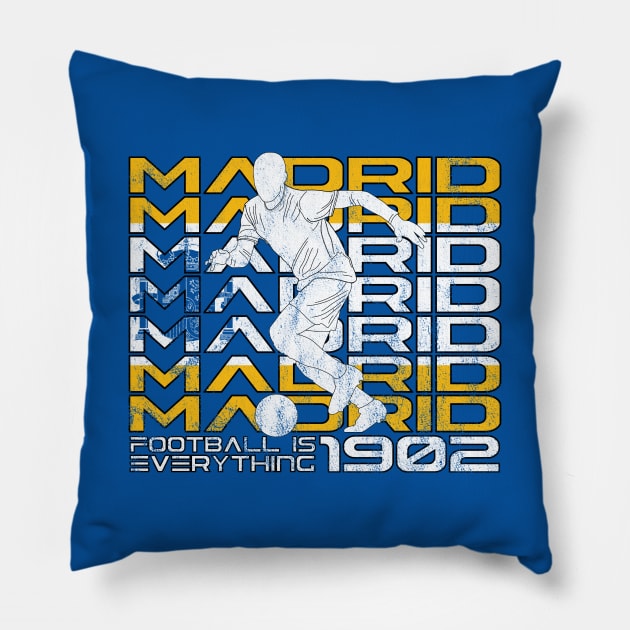 Football Is Everything - Real Madrid Attack Retro Pillow by FOOTBALL IS EVERYTHING