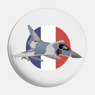 Mirage French Jet Fighter Pin
