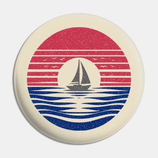 Sunset Sailing Pin