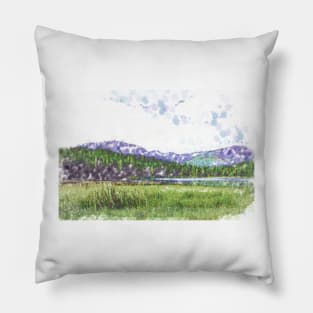 Mountain Meadow Tranquility Pillow