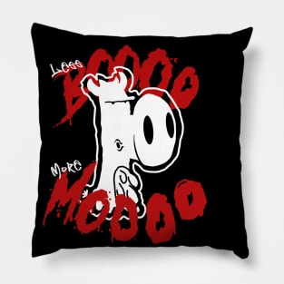 Less Boo More Moo Ghost Cow Halloween Gifts Pillow