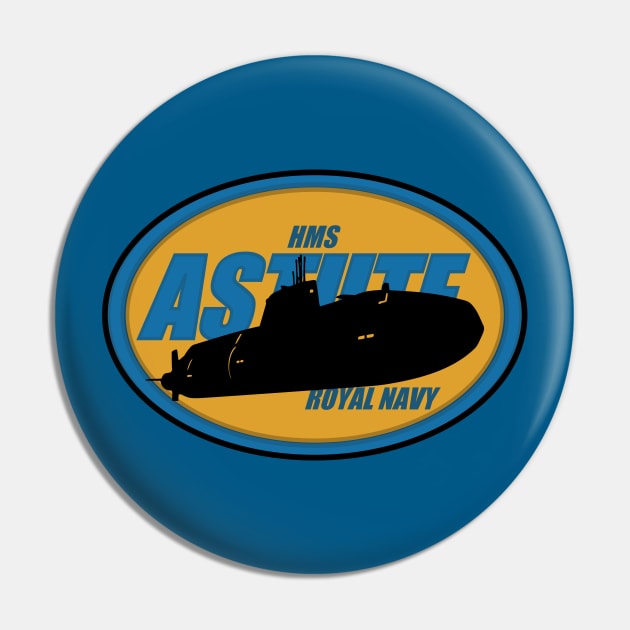 HMS Astute Royal Navy Pin by Firemission45