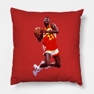 Dominique Wilkins pixel dunk Pillow