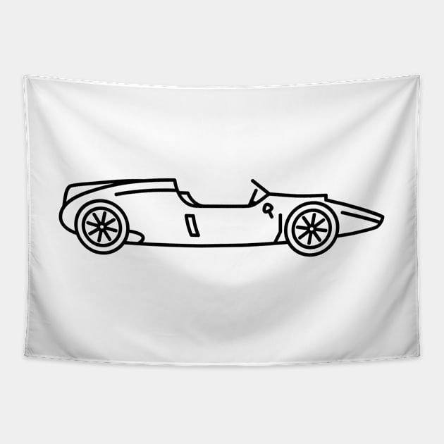 World Champ Car 1959 Cooper Climax T51 Brabham Tapestry by Radradrad