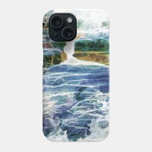 Abstract waterfall and river Phone Case