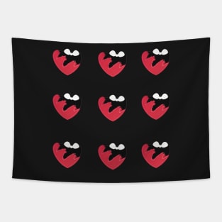 Valentine Heart Pattern Tapestry