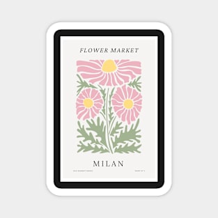 Milan Flower Market Botanical Exhibition Magnet