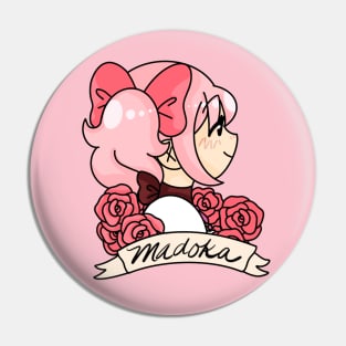 Madoka with roses Pin