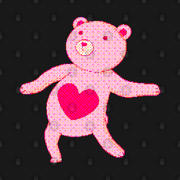 Pink dancing bear retro by L’étoile stéllaire