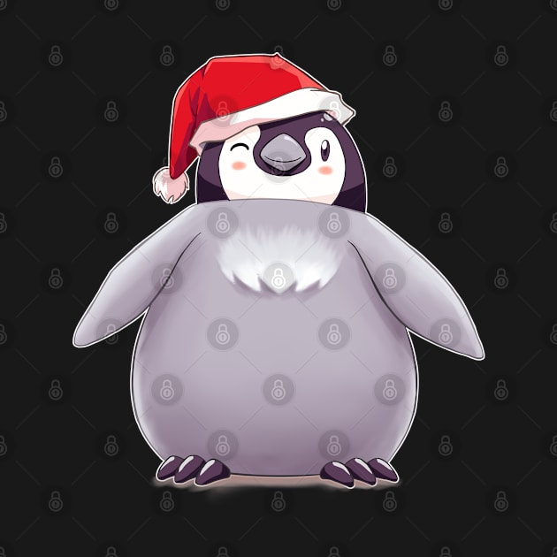 Santa Emperor Penguin Chick (Plain) by EdgeKagami