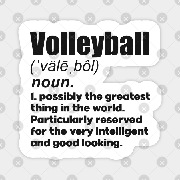 Volleyball coach girl player gift. Perfect present for mother dad friend him or her Magnet by SerenityByAlex