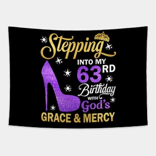 Stepping Into My 63rd Birthday With God's Grace & Mercy Bday Tapestry