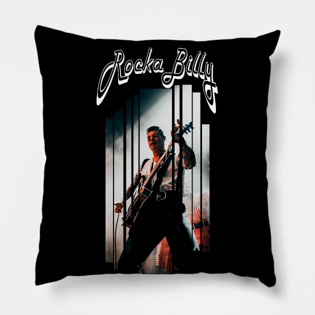 Rockabilly Pillow by MckinleyArt