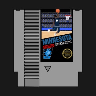 Minnesota Basketball 8 bit pixel art cartridge design T-Shirt