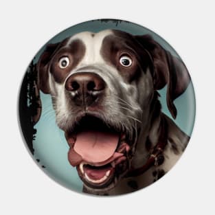 Surprised Dog Pin