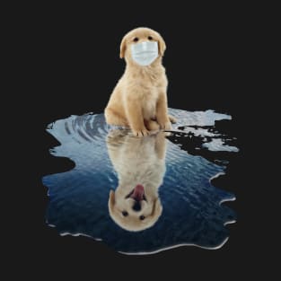 Golden Retriever Dogs Lover - Golden Retriever Face Mask Funny - Golden Retriever T-Shirt T-Shirt