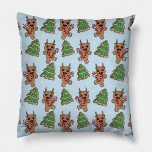 Gingerbread Krampus pattern Pillow