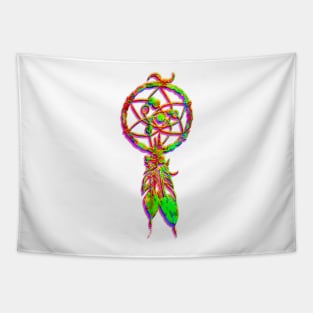 Psychedelic dream catcher Tapestry