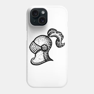 Knight Helmet Inktober Phone Case