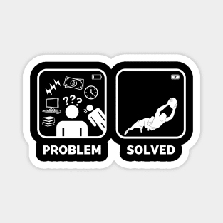 Problem solved Rugby Funny Meme Magnet