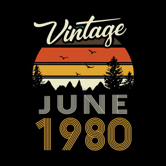 1980 - Vintage June Birthday Gift Shirt by ReneeCummings