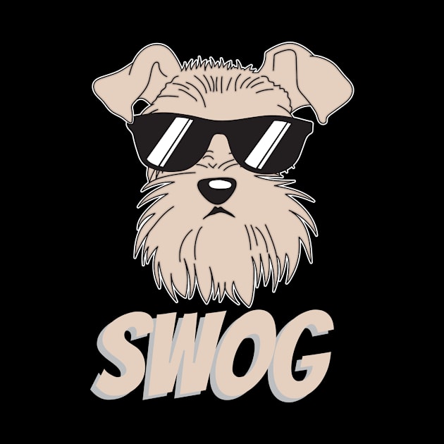 Schnauzer Dog Swag Swog by HBfunshirts