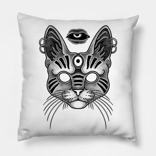 Quantum cat Pillow