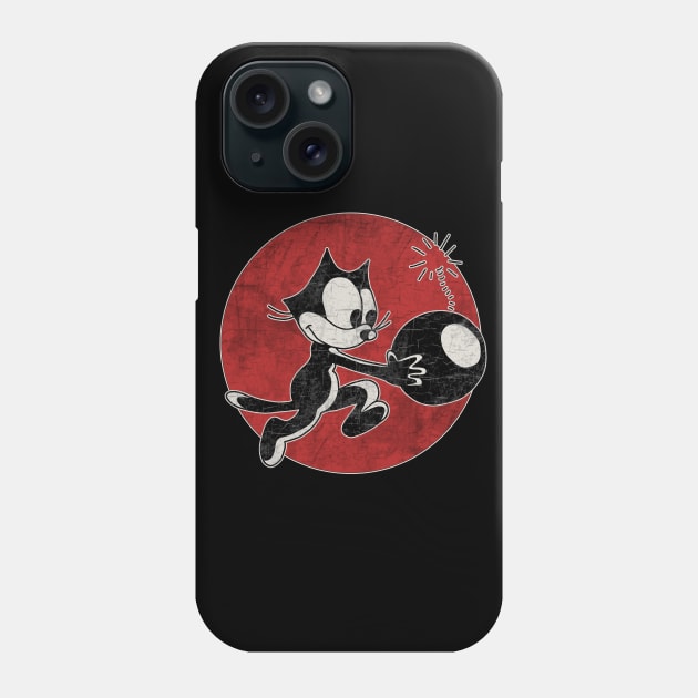 Felix The Cat with Bomb Phone Case by valentinahramov