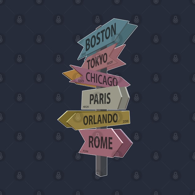 SID CAHUENGA SIGNPOST by Hou-tee-ni Designs