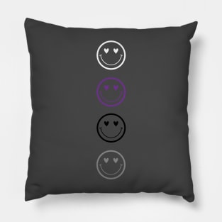 Demisexual Pride Flag Smiley Pillow