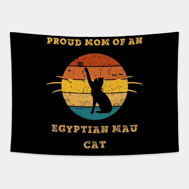 egyptian mau cat mom Tapestry by vaporgraphic