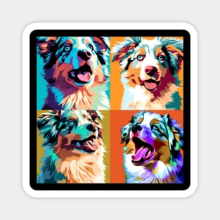 Miniature American Shepherd Pop Art - Dog Lover Gifts Magnet