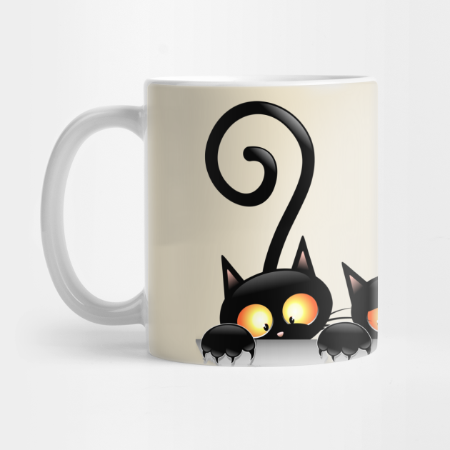 Cats Naughty and Playful Cartoon Characters - Funny Cats - Mug | TeePublic Cats Naughty and Playful Cartoon Characters - Funny Cats - Mug | TeePublic