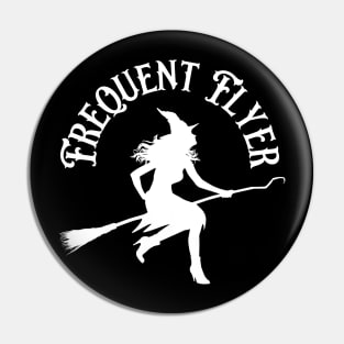 Frequent Flyer Witch Pin
