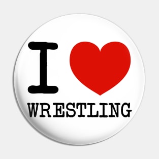 I heart wrestling Pin