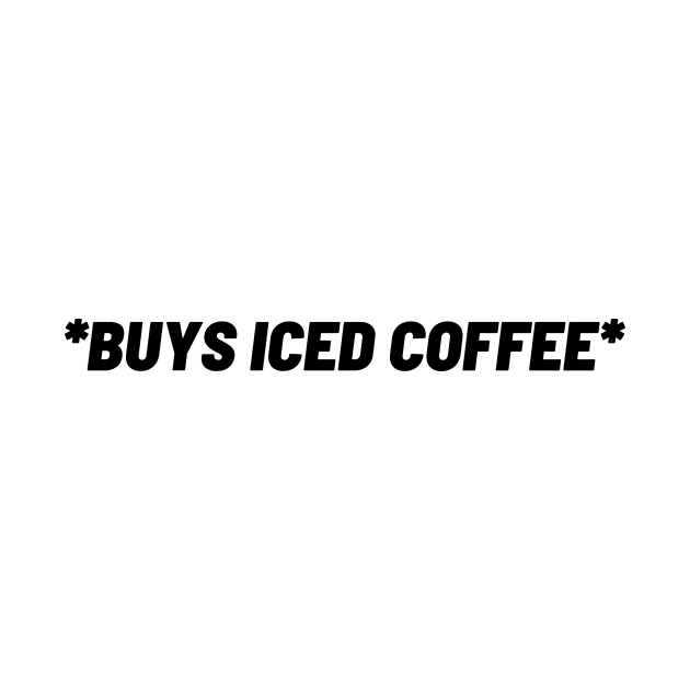 BUYS ICED COFFEE by Toad House Pixels