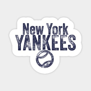 YANKEES Baseball Weathered Magnet