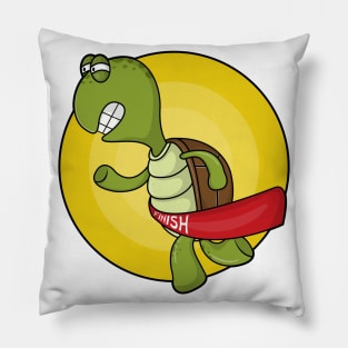 Turtle as Runner at Jogging Pillow