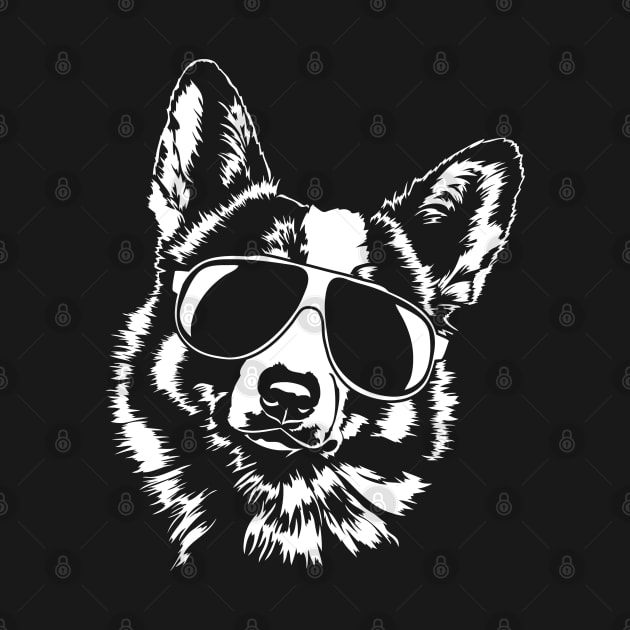 Funny Welsh Corgi sunglasses cool dog by wilsigns