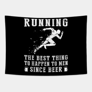 Running & Relaxation: The Perfect Pair Since Beer & Wine - Funny T-Shirt Tapestry