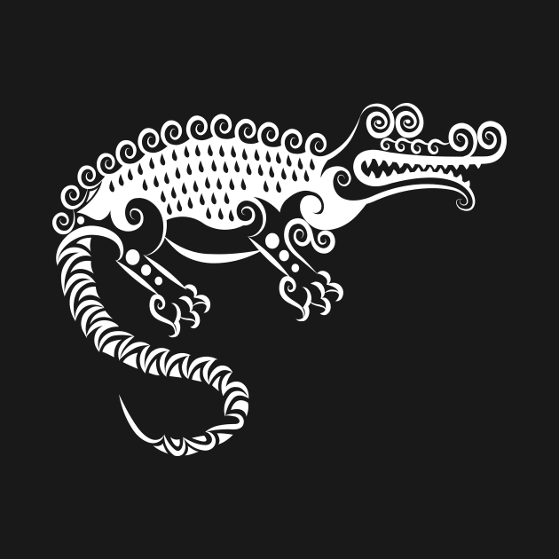 Crocodile curl ornament by tsign703