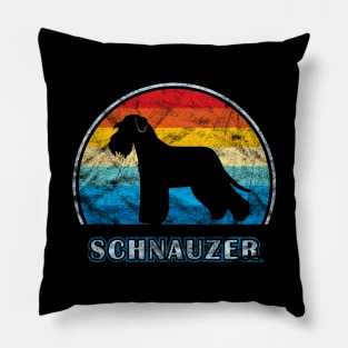 Schnauzer Vintage Design Dog Pillow