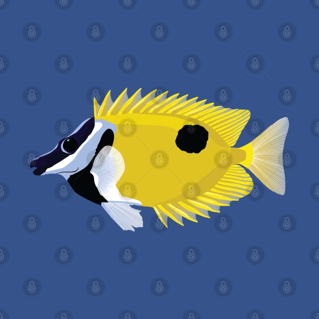 Foxface fish illustration by MickeyEdwards