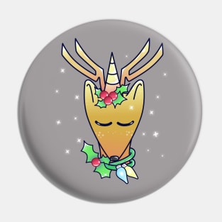 Adorable Christmas Unicorn Deer Pin