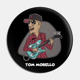 TOM MORELLO - CARICATURE ART Pin