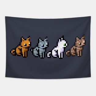 Cats pixels Tapestry