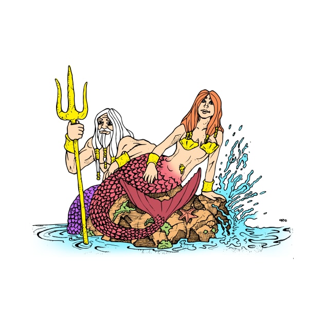 Mermaid and Merman by orio concepts