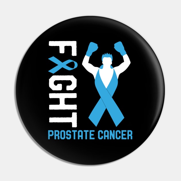 Fight Prostate Cancer Awareness Month Day Survivor Ribbon Pin by mrsmitful01